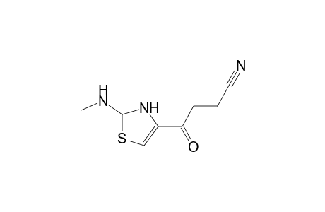 4-keto-4-[2-(methylamino)-4-thiazolin-4-yl]butyronitrile