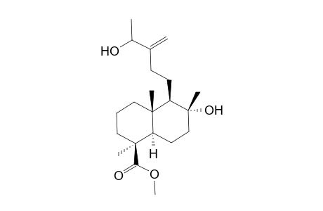 Methyl 8,14-dihydroxy-labda-13(16)-en-19-oate