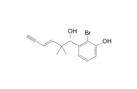 2-bromo-3-[(E,1S)-1-hydroxy-2,2-dimethyl-hex-3-en-5-ynyl]phenol