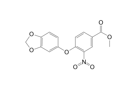 Benzoic acid, 4-(1,3-benzodioxol-5-yloxy)-3-nitro-, methyl ester