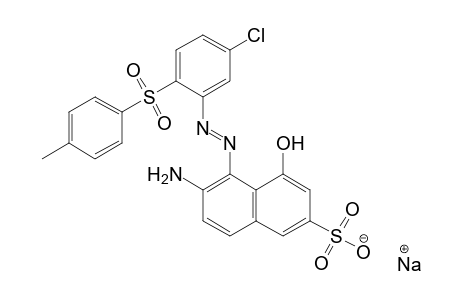 2-Naphthalenesulfonic acid, 6-amino-5-[[5-chloro-2-[(4-methylphenyl)sulfonyl]phenyl]azo]-4-hydroxy-, monosodium salt