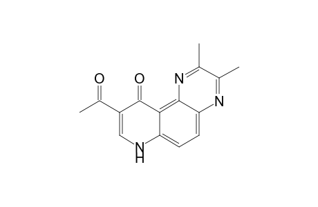 9-Acetyl-2,3-dimethyl-7H-pyrido[3,2-f]quinoxalin-10-one