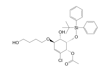 4-Chloro-2-{[(1',1'-dimethylethyl)diphenylsilyl]oxy}-6-(4"-hydroxybotoxy)-3-acetoxy-1-hydroxy-4-cyclohexene