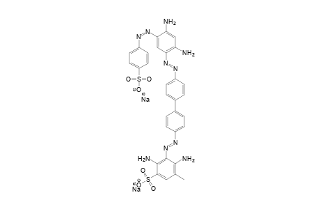 Benzenesulfonic acid, 2,4-diamino-3-[[4'-[[2,4-diamino-5-[(4-sulfophenyl)azo]phenyl]azo][1,1'-biphenyl]-4-yl]azo]-5-methyl-, disodium salt