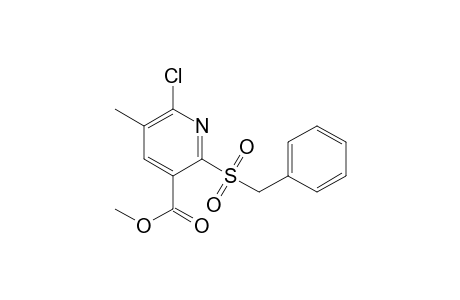 2-benzylsulfonyl-6-chloro-5-methyl-nicotinic acid methyl ester