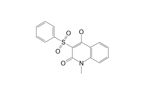 4-hydroxy-1-methyl-3-(phenylsulfonyl)carbostyril