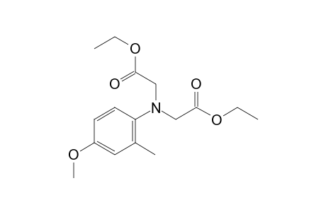 ethyl 2-(N-(2-ethoxy-2-oxo-ethyl)-4-methoxy-2-methyl-anilino)acetate