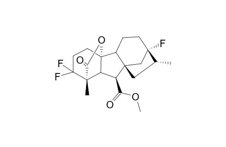 2,2,7-TRIFLUORO-10-BETA-METHOXYCARBONYL-1-BETA,8-ALPHA-DIMETHYLGIBBANE-1-ALPHA,4A-ALPHA-CARBOLACTONE