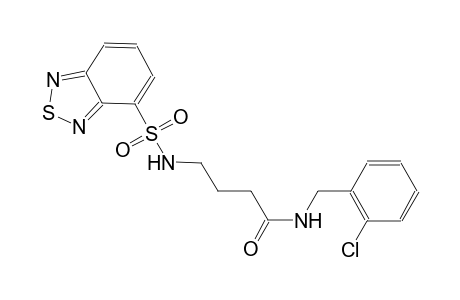 butanamide, 4-[(2,1,3-benzothiadiazol-4-ylsulfonyl)amino]-N-[(2-chlorophenyl)methyl]-