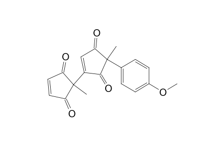 4-Cyclopentene-1,3-dione, 2-(4-methoxyphenyl)-2-methyl-4-(1-methyl-2,5-dioxo-3-cyclopenten-1-yl)-