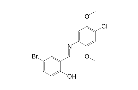 4-bromo-2-[N-(4-chloro-2,5-dimethoxyphenyl)formimidoyl]phenol