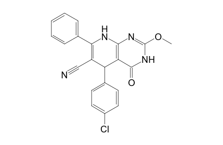 5-(4-CHLOROPHENYL)-6-CYANO-2-METHOXY-7-PHENYL-5,8-DIHYDROPYRIDO-[2,3-D]-PYRIMIDIN-4(3H)-ONE