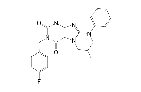 3-(4-fluorobenzyl)-1,7-dimethyl-9-phenyl-6,7,8,9-tetrahydropyrimido[2,1-f]purine-2,4(1H,3H)-dione