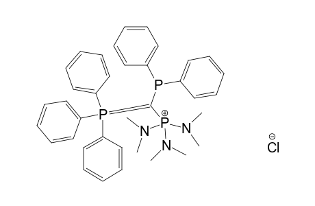 TRIS-(DIMETHYLAMINO)-[(DIPHENYLPHOSPHINO)-(TRIPHENYLPHOSPHORANYLIDENE)-METHYL]-PHOSPHONIUMCHLORIDE