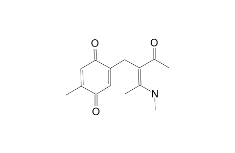 (Z)-5-Methyl-2-{[4-(N-methylamino)-2-oxo-pent-3-en-3-yl]-methyl}-cyclohexa-2,5-dien-1,4-dione