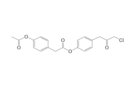 (4-Acetoxyphenyl)acetic acid, 4-(3-chloro-2-oxopropyl)-phenyl ester