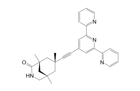 (1R,5S,7R)-7-[2,6-Bis(2-pyridyl)pyridin-4-ylethynyl]-1,5,7-trimethyl-3-azabicyclo[3.3.1]nonan-2-one