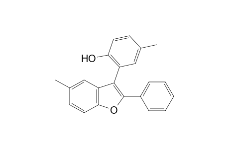 2-(5-methyl-2-phenyl-3-benzofuranyl)-p-cresol