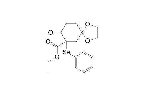 1,4-Dioxaspiro[4.5]decan-8-one, 7-ethoxycarbonyl-7-(phenylsesenyl)-