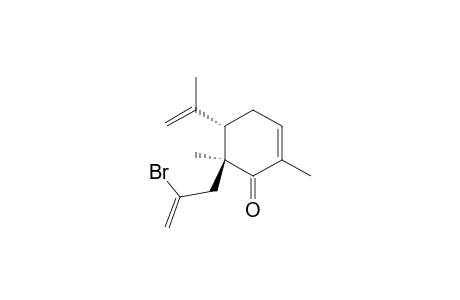 (5S,6S)-6-(2-bromanylprop-2-enyl)-2,6-dimethyl-5-prop-1-en-2-yl-cyclohex-2-en-1-one