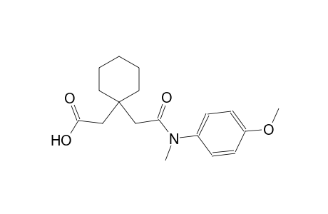 cyclohexaneacetic acid, 1-[2-[(4-methoxyphenyl)methylamino]-2-oxoethyl]-