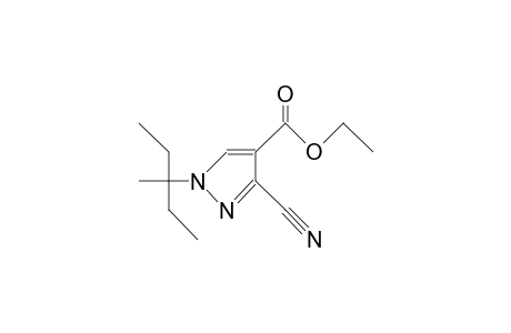 3-cyano-1-(1-ethyl-1-methyl-propyl)pyrazole-4-carboxylic acid ethyl ester