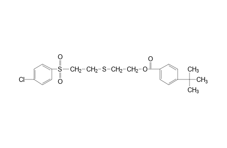 2-{{2-[(p-chlorophenyl)sulfonyl]ethyl}thio}ethanol, p-tert-butylbenzoate