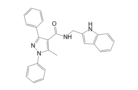 N-(1H-indol-2-ylmethyl)-5-methyl-1,3-diphenyl-1H-pyrazole-4-carboxamide