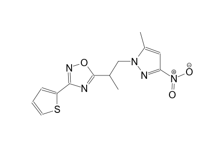 5-[1-methyl-2-(5-methyl-3-nitro-1H-pyrazol-1-yl)ethyl]-3-(2-thienyl)-1,2,4-oxadiazole