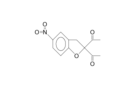 2,2-DIACETYL-5-NITRO-2,3-DIHYDROBENZO-[B]-FURANE