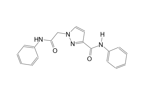 1H-pyrazole-1-acetamide, N-phenyl-3-[(phenylamino)carbonyl]-