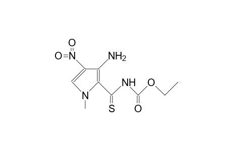 [(3-amino-1-methyl-4-nitropyrrol-2-yl)thiocarbonyl]carbamic acid, ethyl ester