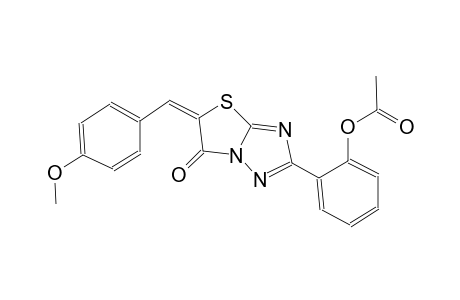 thiazolo[3,2-b][1,2,4]triazol-6(5H)-one, 2-[2-(acetyloxy)phenyl]-5-[(4-methoxyphenyl)methylene]-, (5E)-