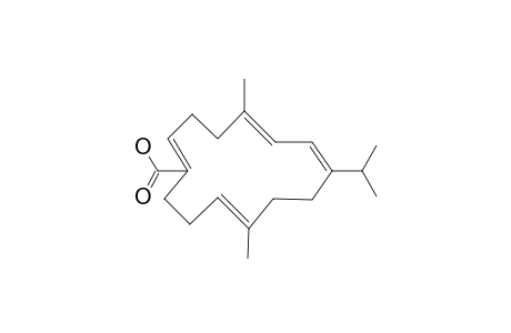 ECHINOIC-ACID;(1E,3E,7E,11E)-8-CARBOXYL-1-ISOPROPYL-5,18-DIMETHYLCYClOTETRADECATETRAENE