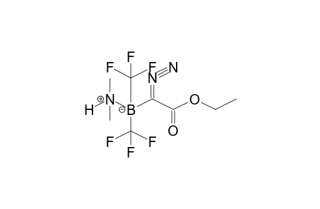 Acetic acid, 1-diazo-1-[dimethylamine(N-B)bis(trifluoromethyl)boryl]-, ethyl ester