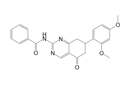 N-[7-(2,4-dimethoxyphenyl)-5-oxo-5,6,7,8-tetrahydro-2-quinazolinyl]benzamide