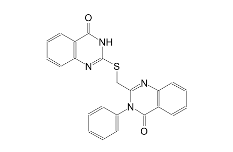 2-([(4-Oxo-3,4-dihydro-2-quinazolinyl)sulfanyl]methyl)-3-phenyl-4(3H)-quinazolinone