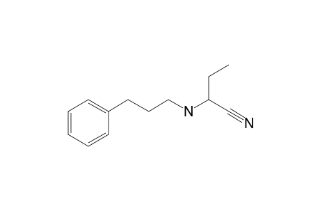 2-(3-Phenylpropylamino)butanenitrile