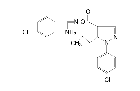 p-chloro-O-{[1-(p-chlorophenyl)-5-propylpyrazol-4-yl]carbonyl}benzamidoxime