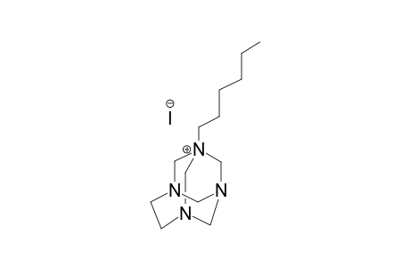 1-HEXYL-1,3,6,8-TETRAAZATRICYCLO-[4.3.1.1(3,8)]-UNDECAN-1-IUM-IODIDE