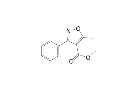 5-methyl-3-phenyl-4-isoxazolecarboxylic acid, methyl ester