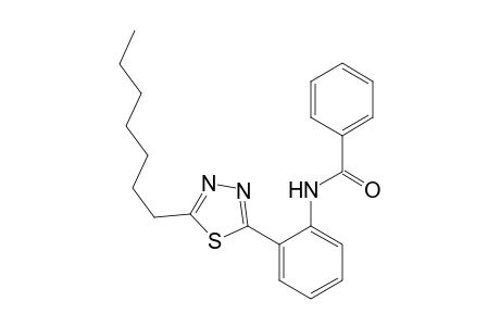 N-[2-(5-heptyl-1,3,4-thiadiazol-2-yl)phenyl]benzamide