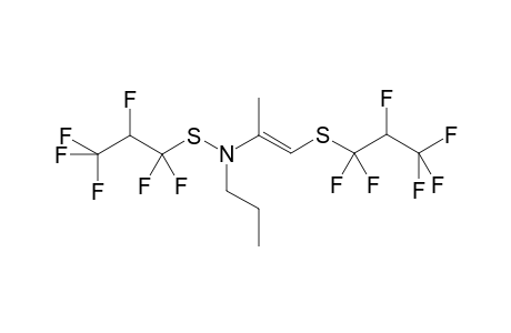 S-(1,1,2,3,3,3-Hexafluoro-propyl)-N-[2-(1,1,2,3,3,3-hexafluoro-propylsulfanyl)-1-methyl-vinyl]-n-propyl-thiohydroxylamine