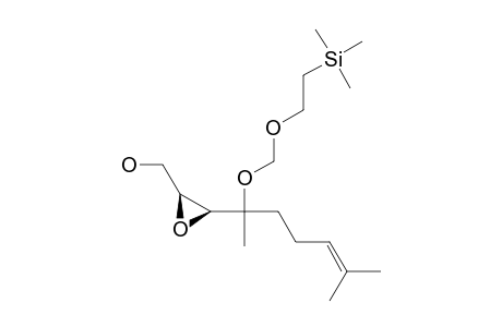 (2R,3S,4RS)-2,3-EPOXY-4,8-DIMETHYL-4-([2-(TRIMETHYLSILYL)-ETHOXY]-METHOXY)-NON-7-EN-1-OL