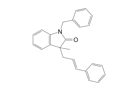 1-Benzyl-3-methyl-3-((E)-3-phenyl-allyl)-1,3-dihydro-indol-2-one