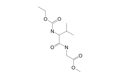 val-gly, N-Ethoxycarbonyl-. methyl ester