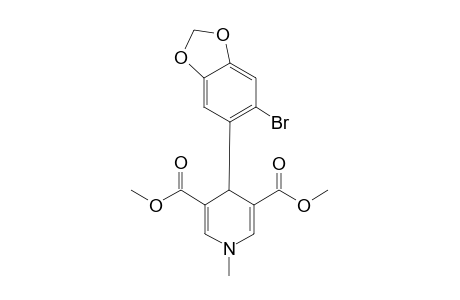 Dimethyl 4-(6-bromo-1,3-benzodioxol-5-yl)-1-methyl-1,4-dihydro-3,5-pyridinedicarboxylate