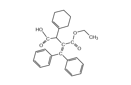 3-(1-CYCLOHEXEN-1-YL)-2-(DIPHENYLMETHYLENE)SUCCINIC ACID, 1-ETHYL ESTER