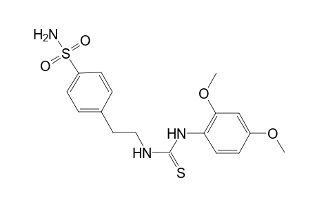 Benzenesulfonamide, 4-[2-[[[(2,4-dimethoxyphenyl)amino]carbonothioyl]amino]ethyl]-