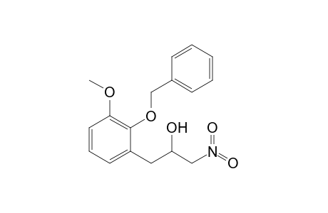1-(2-benzoxy-3-methoxy-phenyl)-3-nitro-propan-2-ol